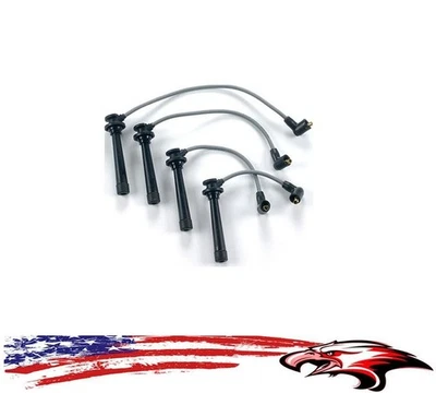 Nuevos cables de bujía de encendido HECHOS EN EE. UU. para Kia Rio 2001-2005 Foto 1 de 4