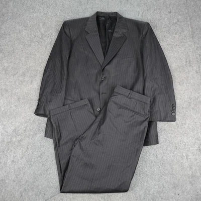 Loro Piana Suit Mens 48S 38x29 Pinstripe Wool 2 Piece Jacket Pants Super 160s - image 1 of 4