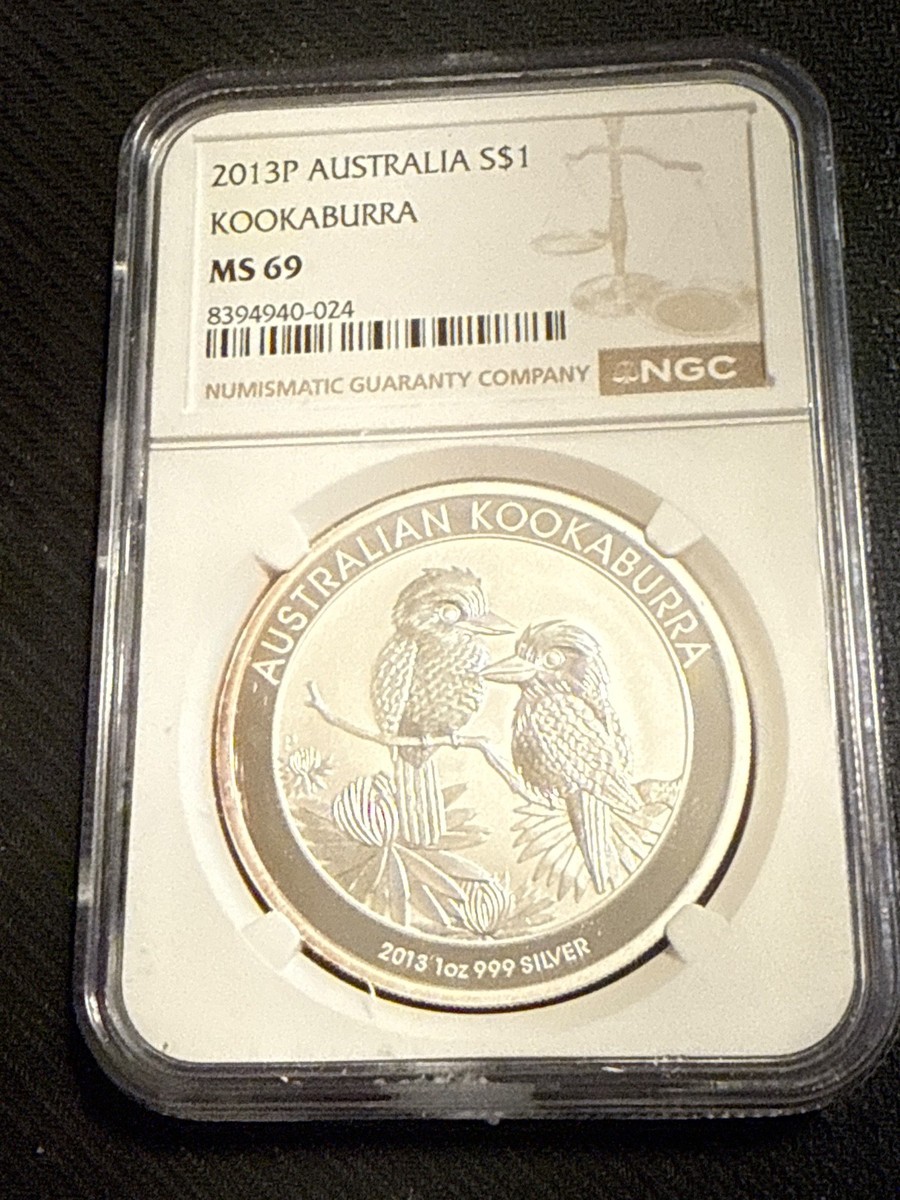 2013年 PCGS MS69 オーストラリア クーカバラ 銀貨 2013年 PCGS MS69