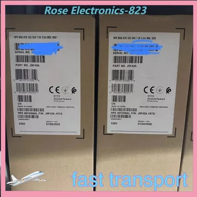 HPE MSA J9F43A 787643-001 3.5" 6TB SAS 12G 7.2K LFF HDD Hard Drive NEW - Image 1 of 3