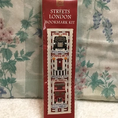 Textile Heritage Streets of London Counted Cross Stitch Bookmark Kit - Image 1 of 4