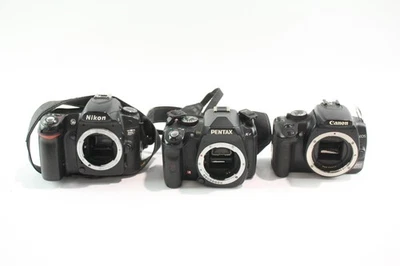 DSLR Digital Cameras Inc Nikon D80, Canon EOS 400D & Pentax K-r x 3 - Image 1 of 4