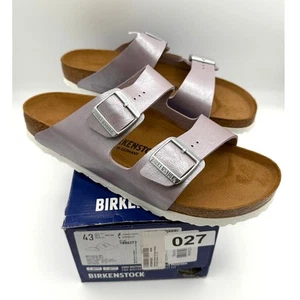 Birkenstock Arizona Buckle Birko-Flor Sandals Graceful Licorice Size US10M EU43 - Picture 1 of 8