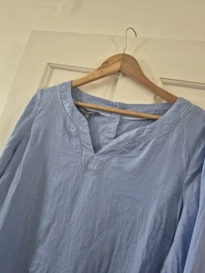 Laura Ashley Tunic Dress Size 16 Pure Linen Approx 40inch Bust - Picture 1 of 6