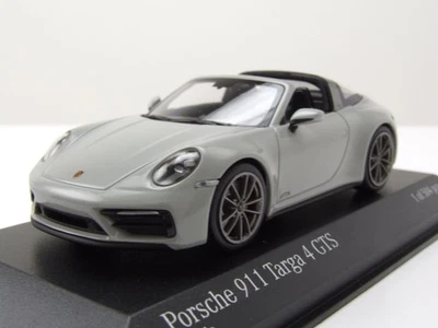 Porsche 911 992 Targa 4 GTS 2022 Grigio Calcare Modellino 1:43 Minichamps - Immagine 1 di 4