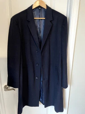 Abrigo para Hombres JOS A BANK Abrigo 44L Abrigo Ajuste Tradicional Azul Marino Pecho Único Foto 1 de 4