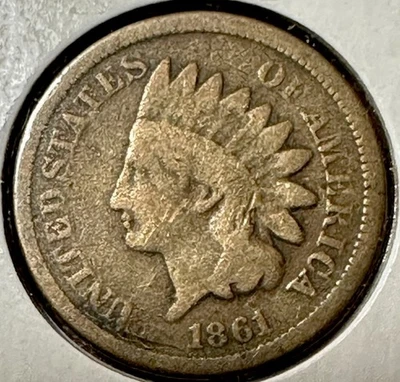 1861 Indian Head Cent Penny - Image 1 of 2