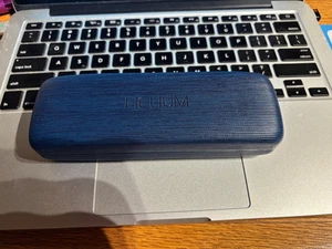 Helium Blue And Black Hard Eyeglasses Case - Picture 1 of 3