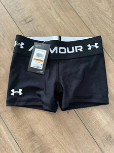Under Armour Girls UA HeatGear Shorty Short Black Size Youth Small YS 1373947 - Picture 1 of 2