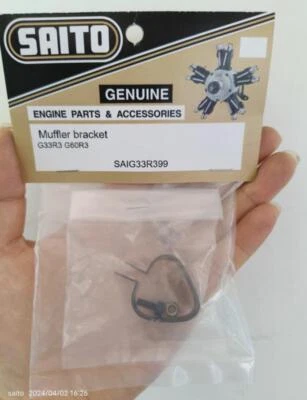 Soporte silenciador cuatro tiempos motor Saito modelo RC SAIG33R399 FG33R3 FG60R3 Foto 1 de 2