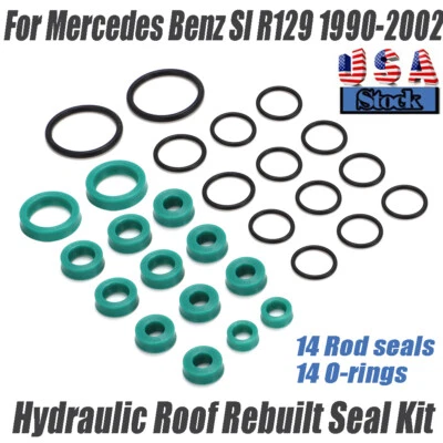 For Mercedes Benz SL R129 1990-2002 Hydraulic Roof Top Cylinders Repair Seal - Image 1 of 4