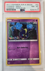 PSA 8 Cosmog #64 Holo Sun & Moon Toys R Us Cosmos Promo Pokemon Card 2017 - Picture 1 of 5