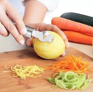2pcs Stainless Steel Fruit Peelers Lemon  Zester Peeler Grater Grips Lime Zest - Picture 1 of 2