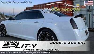 PSDesigns Venom Split V Wickerbill FITS 05-10 Chrysler 300SRT wicker Bill - Image 1 of 4