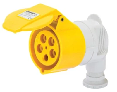 GEWISS GW62082 90° angled connector, IP44, 2P + E, 16A, 100-130V - Image 1 of 4