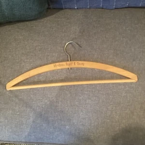 VINTAGE COAT HANGER For THE MIRABEAU ROYAL SAVOY HOTEL, LAUSANNE In SWITZERLAND - Picture 1 of 4