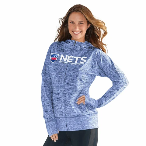 GIII For Her NBA New Jersey Nets Women's Receiver Hoody Royal Blue Sz Small Cover