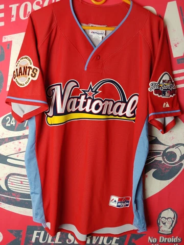 Majestic MLB Tim Lincecum Jersey 2009 All Star Game Mens L San Francisco Giants Cover