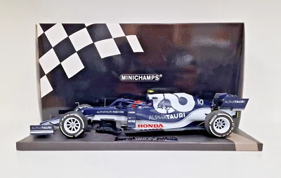 MODELLINO AUTO 1:18 MINICHAMPS F1 ALPHATAURI HONDA AT02 GASLY AZERBAIJAN GP 2021 - Immagine 1 di 4