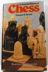 Chess An Illustrated Dictionary by Edward R Brace 1989 HB DJ Book illustrated - Picture 1 of 18