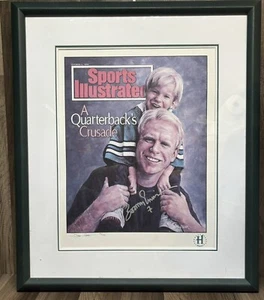 Sports Illustrated Boomer Esiason Signed 93/250 Framed Doug West Lithograph NFL - Picture 1 of 8