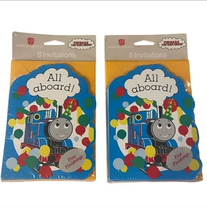 THOMAS All Aboard Friends INVITATIONS 16 Birthday Party Supplies Stationery New - Picture 1 of 5