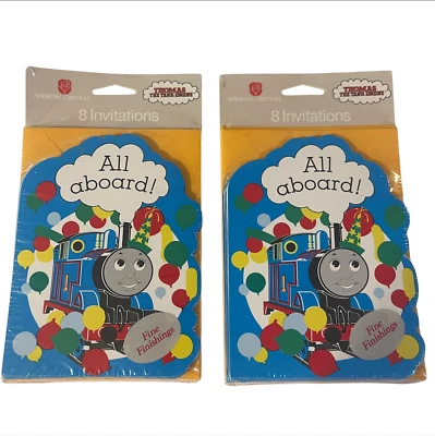 THOMAS All Aboard Friends INVITATIONS 16 Birthday Party Supplies Stationery New - Image 1 of 4