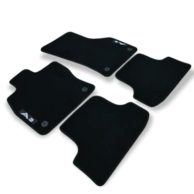 Alfombrillas para coche Audi A3 2013-2020 calidad OEM terciopelo alfombras forros Foto 1 de 4