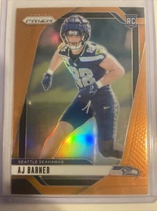 2024 Panini Prizm Orange 167/249 AJ Barner ROOKIE Seattle Seahawks RC - Picture 1 of 4