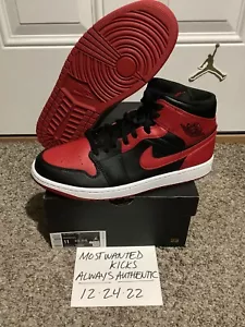 DS 2020 Nike Air Jordan Retro 1 Mid Banned Bred Men’s Sz 11!!! - Picture 1 of 10