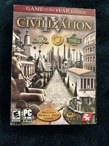 CIVILIZATION IV 4 Gold Edition Sid Meiers Game Of The Year & Warlord Expansion - Picture 1 of 8
