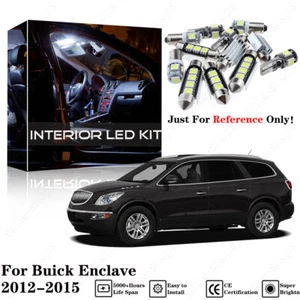 13Pcs White LED Lamp Interior Car Light Package Kit For Buick Enclave 2012-2015 - Picture 1 of 12