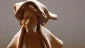 Fantastische Kunst Ton Skulptur Hersteller unbekannt - Bild 1 von 11
