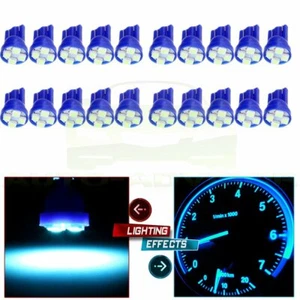 For 20x Ice Blue 3020 LED T10 168 194 LED  LED License Plate Light 3020 Chips - Picture 1 of 9