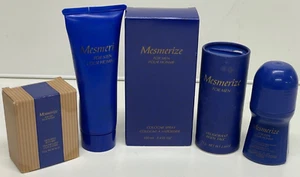 Avon Mesmerize Cologne, Exfoliant, Talc, Deodorant, Body Lotion NIB vintage - Picture 1 of 9