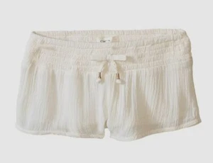 $100 O'Neill Kid Girls White Miley Smocked Elastic Waist Cotton Shorts Size XXS - Picture 1 of 1