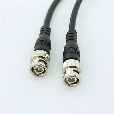 BNC Male to BNC Male Plug for CCTV Surveillance Camera Coaxial Cable 1.5ft/50cm - Image 1 of 4