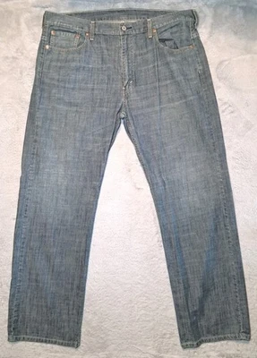 Levis 569 Jeans Men 38x32(40x31) Medium Wash Blue Denim Baggy Loose Straight Fit - Image 1 of 4