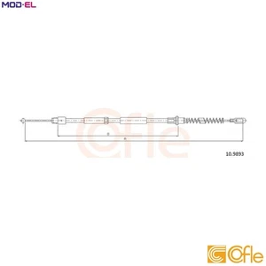 CABLE PULL PARKING BRAKE 10.9893 FOR VW CRAFTER/30-50/Platform/Chassis/Van 2.0L - Picture 1 of 11