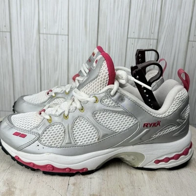 Ryka Devotion X Walking Shoe Women’s Size 10 Metallic Silver & Pink St K2180WWSP - Image 1 of 4