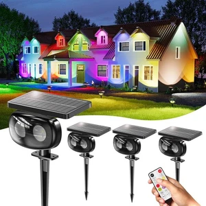 Solar Spot Lights Outdoor Waterproof IP68, Super Bright LED Landscape Lightin... - Picture 1 of 9