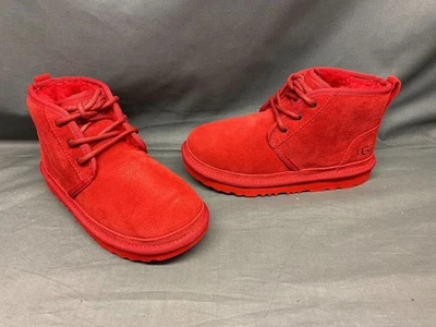 UGG Australia Boys Neumel II Boots Lace-Up Suede Red Size 13 NEW IN BOX! - Image 1 of 4