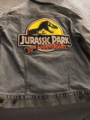 NWT Universal Studios Jurassic Park 30th Anniversary Jean Jacket Adult M - Image 1 of 4