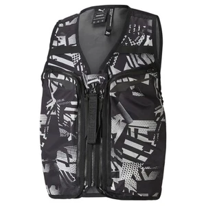PUMA Nemen X Utility Graphic FullZip Vest Mens Black Casual Athletic Outerwear 5 - Picture 1 of 2