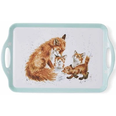 Wrendale Serving Tray The Bedtime Kiss Fox Pimpernel Large Size 48cm x 29cm - Image 1 of 4