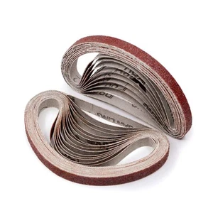 3/8 x 13 Sanding Belt, 40 Grit Aluminum Oxide Sanding Belts, Belt Sander Pape... - Picture 1 of 5