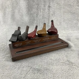 The Development of the Golf Club Desk Pen Holder Paperweight Man Cave Law Office - Picture 1 of 13