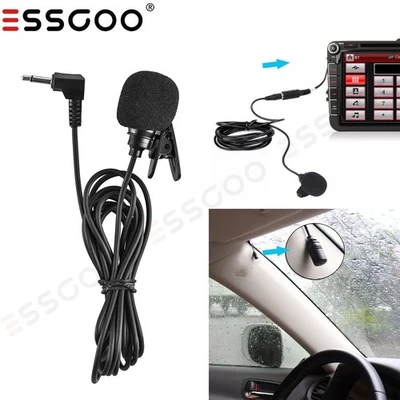 3.5mm External Microphone Universal for Android Car Stereo Radio BT GPS Audio US - Image 1 of 4