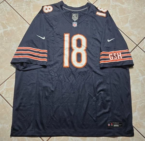 NEW Nike Caleb Williams #18 Chicago Bears Blue Game NFL Jersey Mens 4XL - Picture 1 of 12
