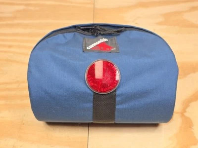 Bolsa de Bicicleta Cannondale Original Azul - Años 80 De Colección Reflector Rieles de Asiento y Manillar Foto 1 de 4